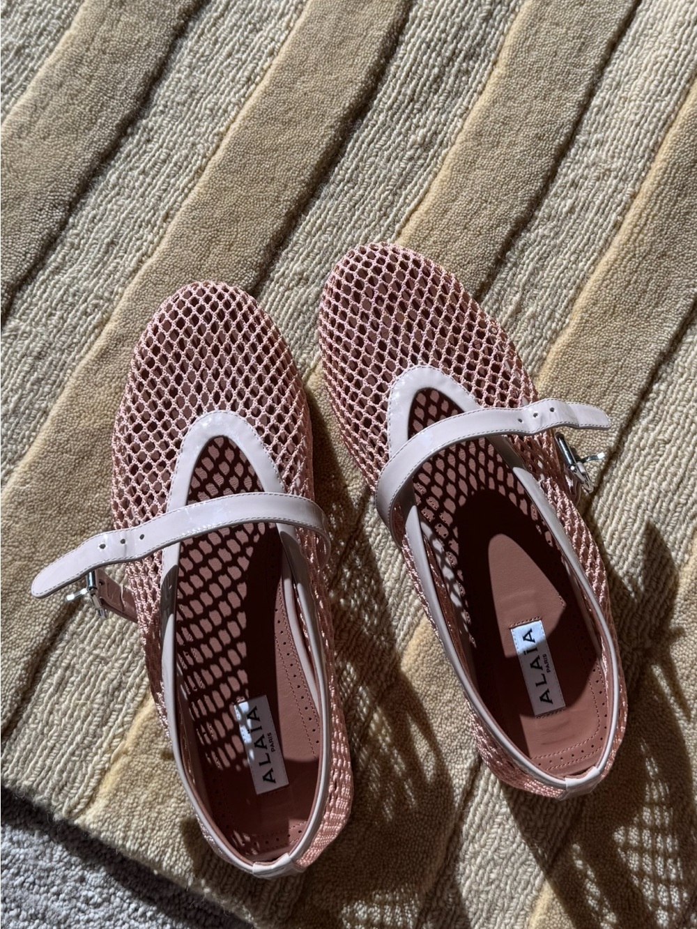 Alaïa Fishnet Ballerina Flat - Picture 3 of 13